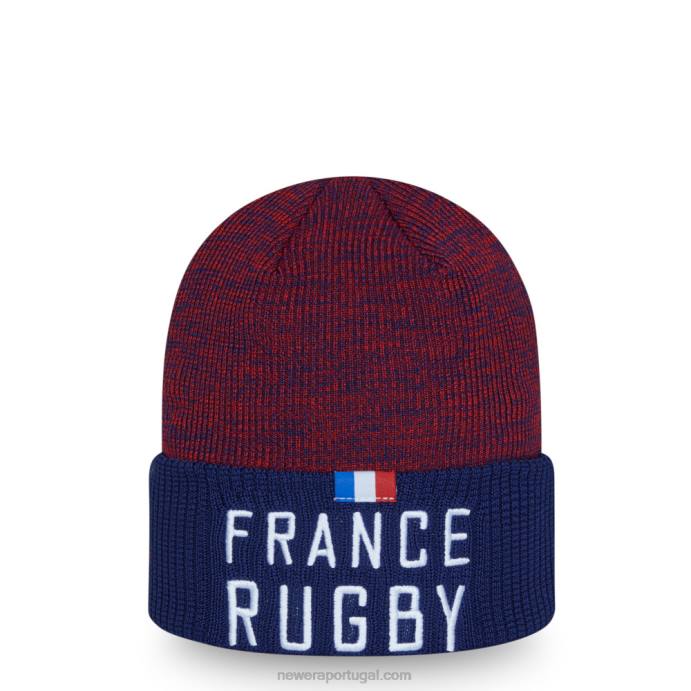 FFTN2558 New Era gorro de punho azul projetado para rúgbi da frança
