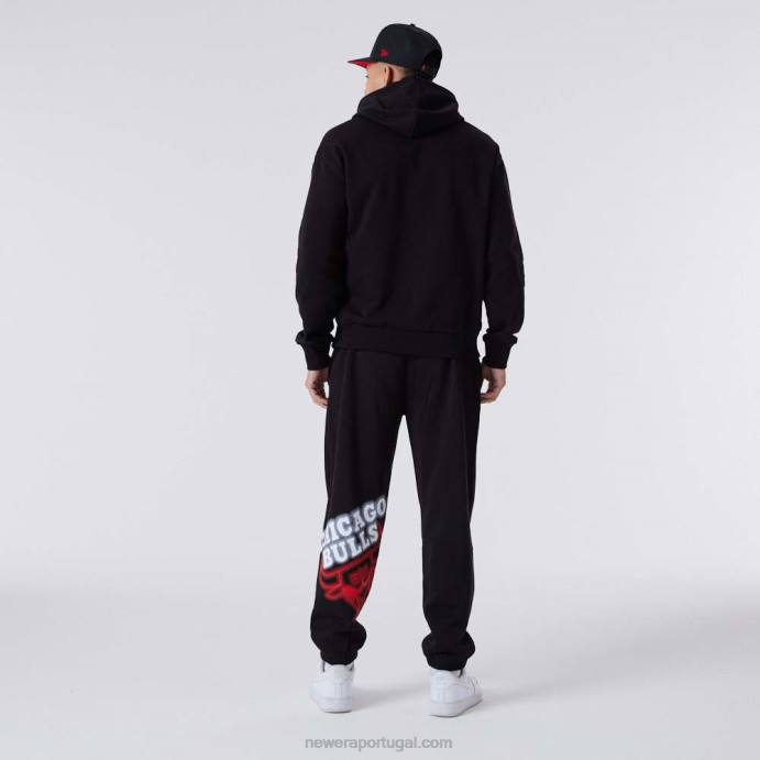 FFTN2592 New Era chicago bulls jogger preto neon