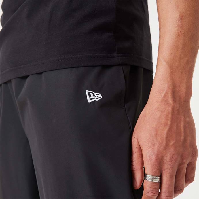 FFTN2593 New Era chicago bulls nba all over print panel black joggers