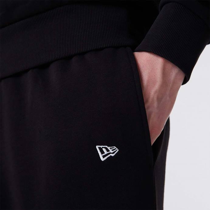 FFTN2594 New Era calça jogger preta com logo da equipe do new york yankees