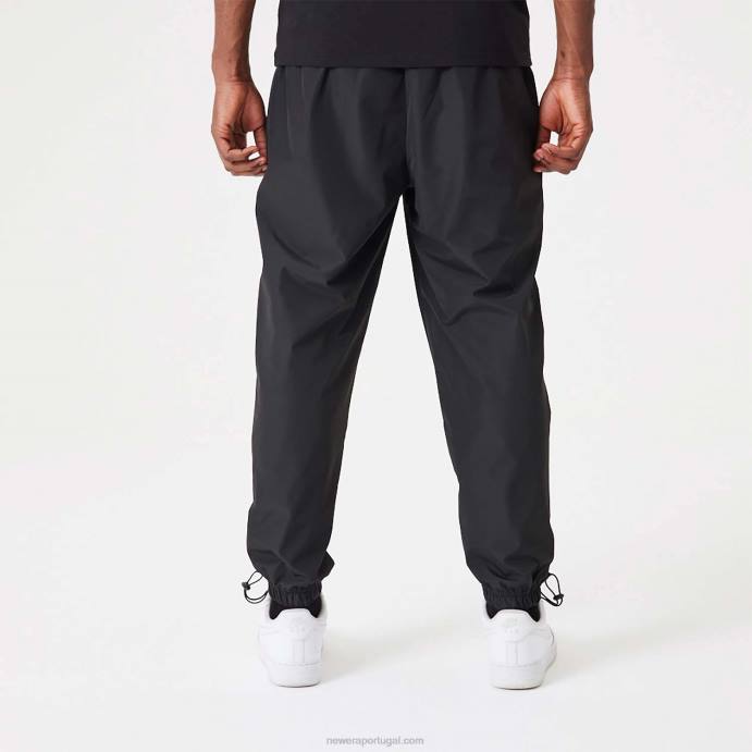 FFTN2595 New Era calça jogger preta la lakers nba all over estampada