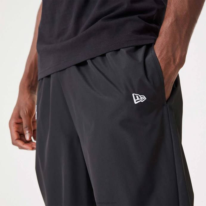 FFTN2595 New Era calça jogger preta la lakers nba all over estampada