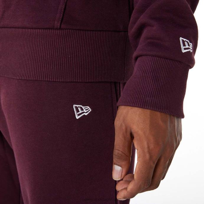 FFTN2596 New Era calça jogger roxa escura com logo da equipe do new york yankees