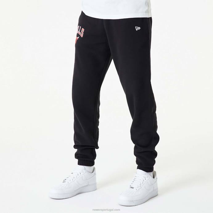 FFTN2597 New Era Chicago Bulls nba Essential Black Joggers