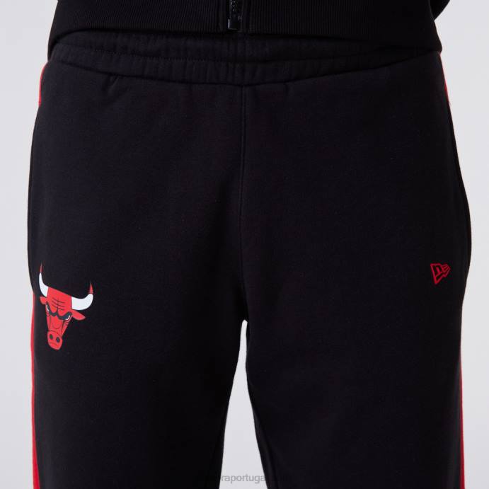 FFTN2598 New Era chicago bulls nba panel black joggers