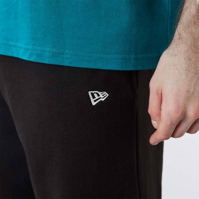 FFTN2600 New Era calça jogger preta la dodgers mlb team logo