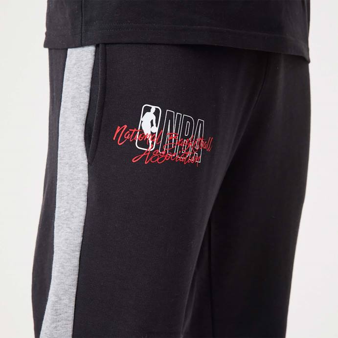 FFTN2601 New Era nba logo script joggers pretos