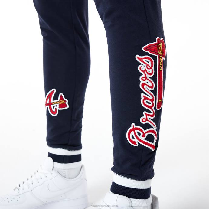 FFTN2602 New Era atlanta braves mlb logo select navy joggers