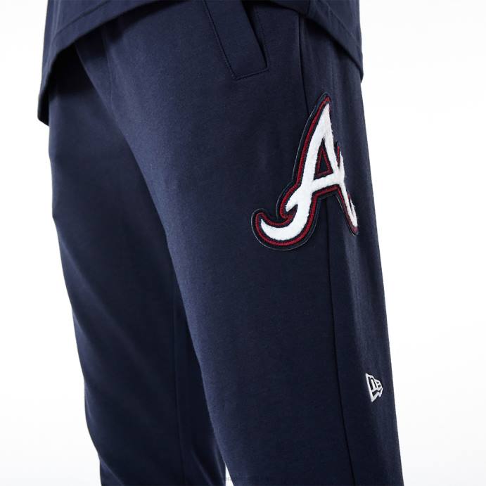 FFTN2602 New Era atlanta braves mlb logo select navy joggers