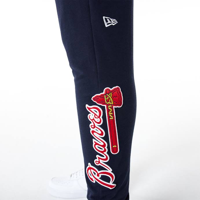 FFTN2602 New Era atlanta braves mlb logo select navy joggers