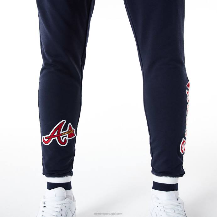 FFTN2602 New Era atlanta braves mlb logo select navy joggers