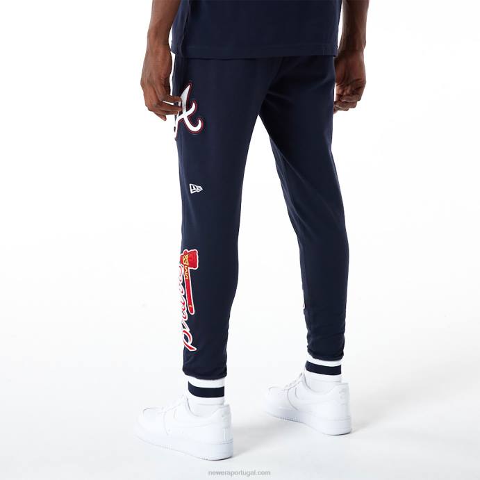 FFTN2602 New Era atlanta braves mlb logo select navy joggers