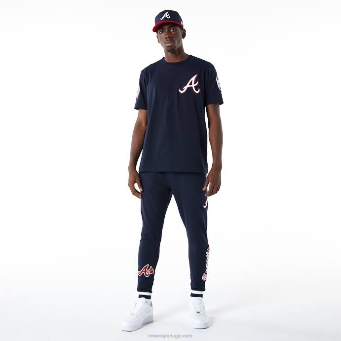 FFTN2602 New Era atlanta braves mlb logo select navy joggers