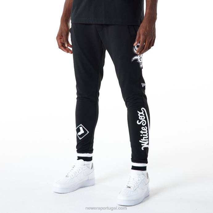 FFTN2604 New Era chicago white sox mlb logo select jogger preto