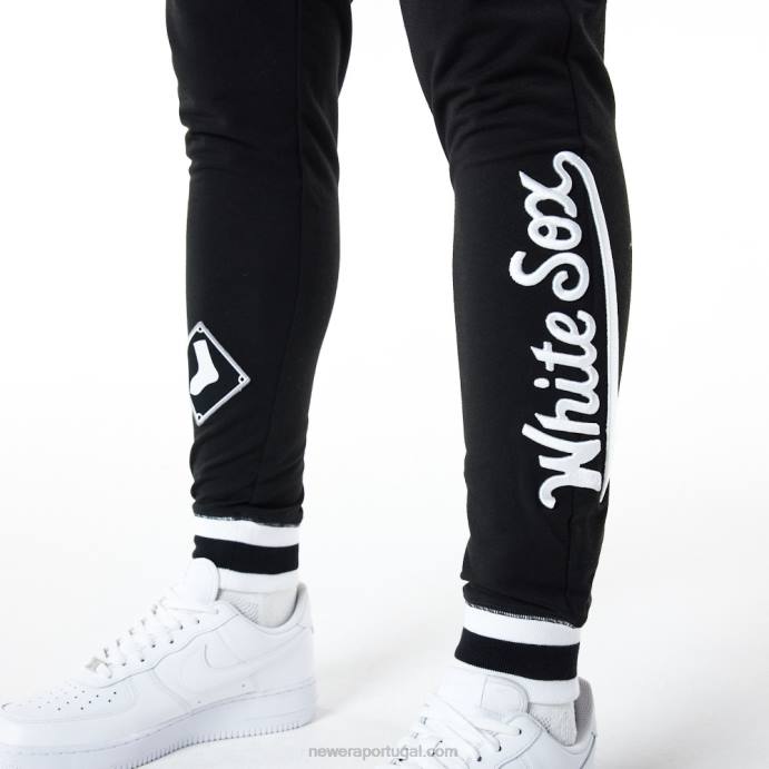 FFTN2604 New Era chicago white sox mlb logo select jogger preto