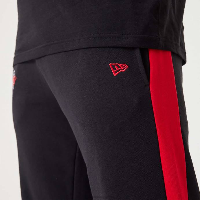 FFTN2607 New Era chicago bulls nba script black joggers