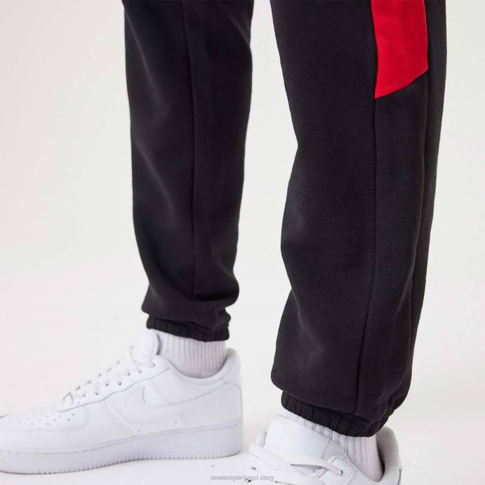 FFTN2607 New Era chicago bulls nba script black joggers
