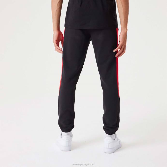 FFTN2607 New Era chicago bulls nba script black joggers