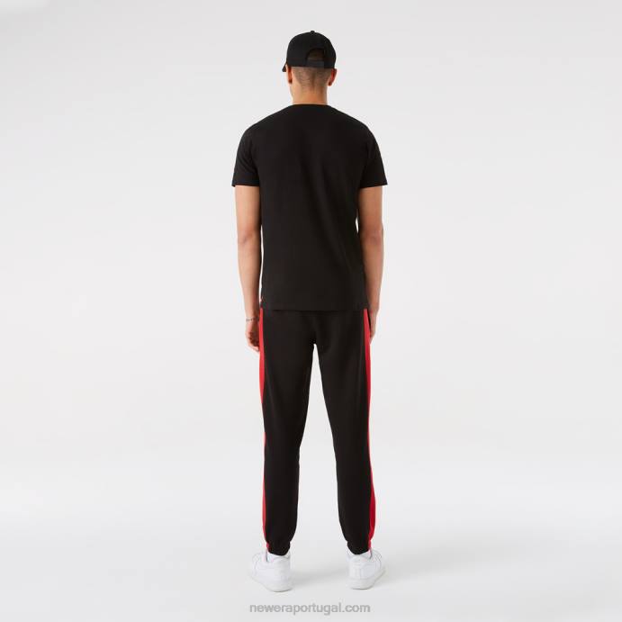 FFTN2614 New Era chicago bulls nba team logo listra joggers pretos