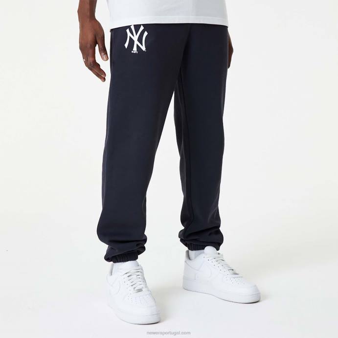 FFTN2615 New Era new york yankees mlb league joggers essenciais da marinha