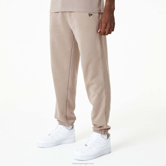 FFTN2622 New Era calça jogger cinza com logo bordado new york yankees mlb