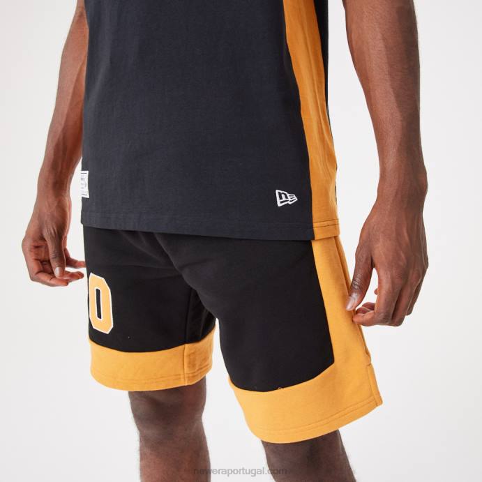 FFTN2841 New Era regata oversized preta contemporânea