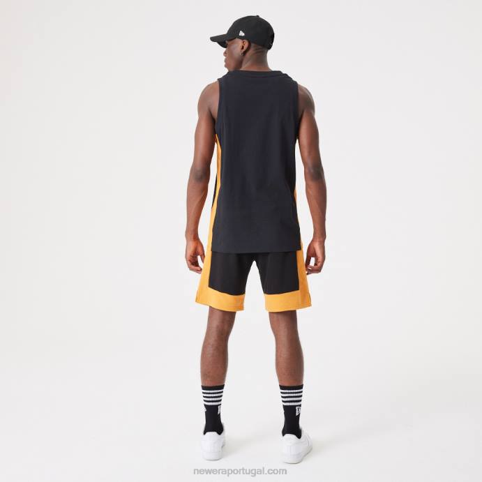 FFTN2841 New Era regata oversized preta contemporânea