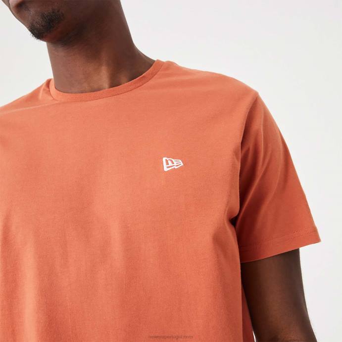 FFTN2843 New Era camiseta marrom médio essencial