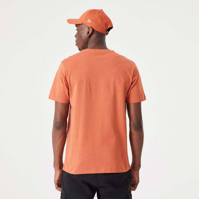 FFTN2843 New Era camiseta marrom médio essencial
