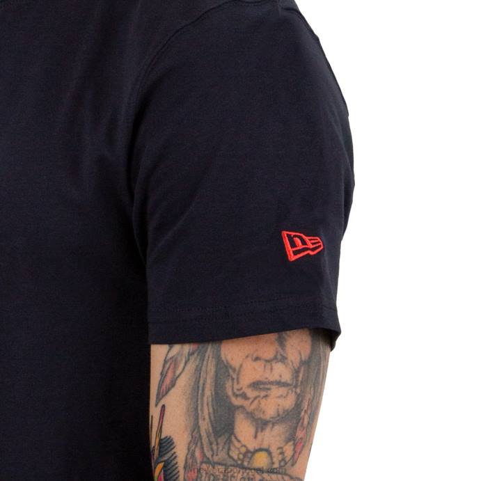 FFTN2851 New Era boston red sox camiseta preta com logo