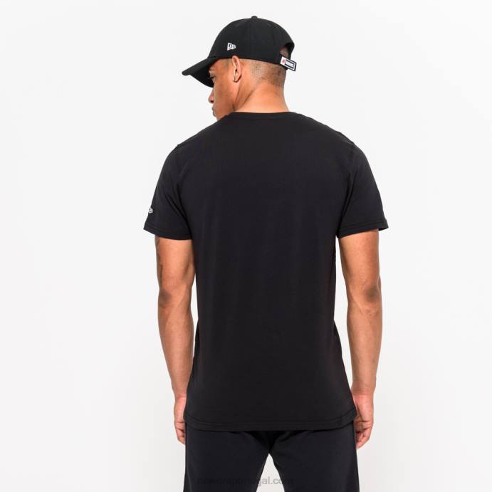 FFTN2852 New Era camiseta preta com logo da equipe las vegas raiders