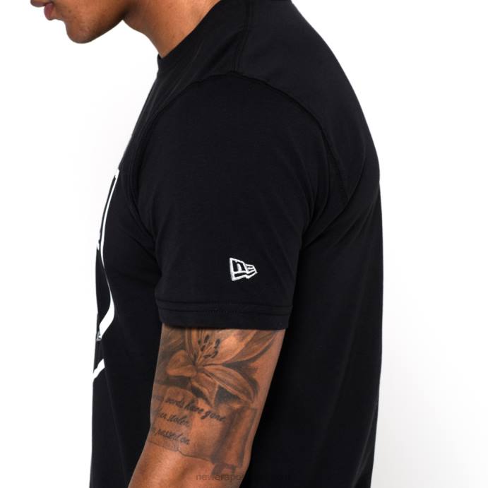 FFTN2852 New Era camiseta preta com logo da equipe las vegas raiders