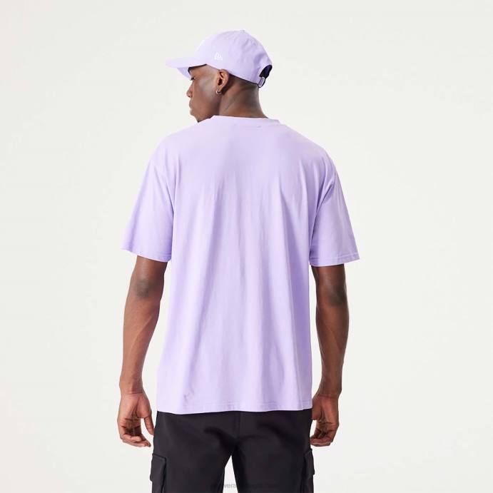FFTN2857 New Era camiseta oversized roxa essencial do new york yankees mlb league