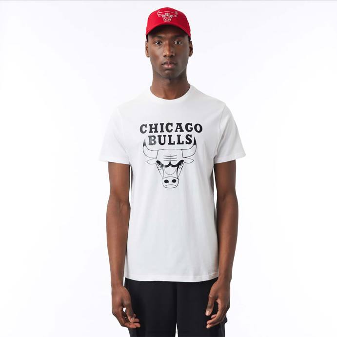 FFTN2863 New Era camiseta branca chicago bulls nba foil