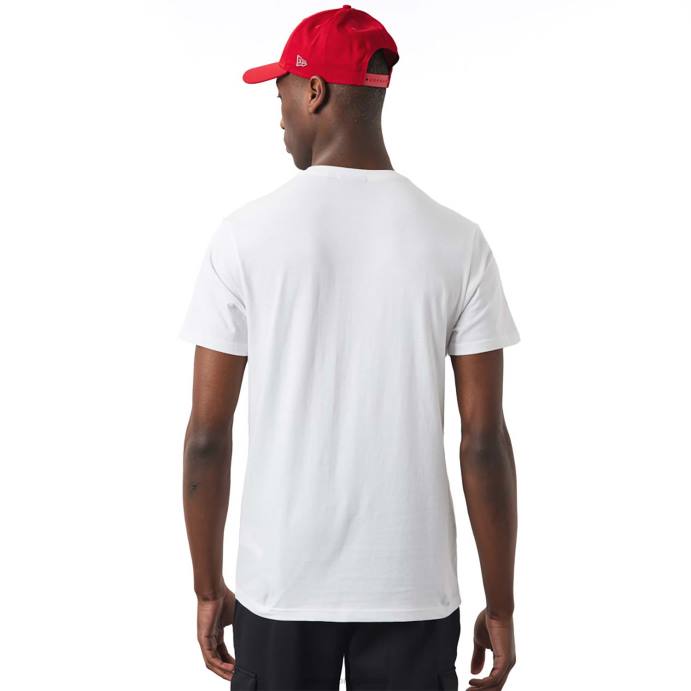 FFTN2863 New Era camiseta branca chicago bulls nba foil