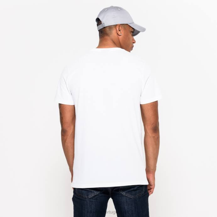 FFTN2867 New Era camiseta branca com logo da equipe miami dolphins