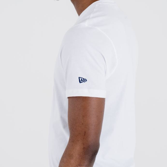 FFTN2869 New Era Washington Wizards Camiseta branca com logotipo da equipe nba