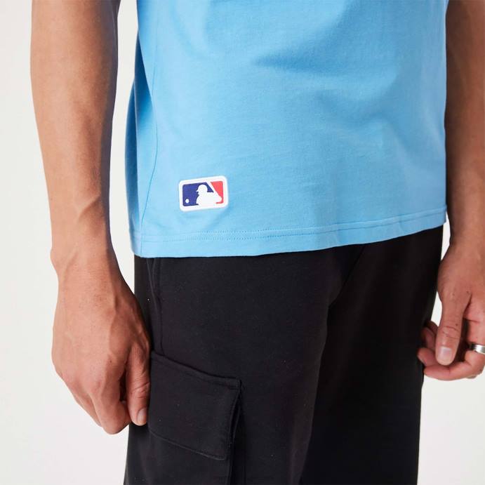 FFTN2872 New Era camiseta azul pastel essencial la dodgers mlb league