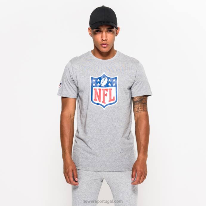 FFTN2881 New Era camiseta cinza logo nfl