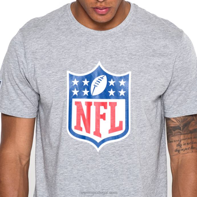 FFTN2881 New Era camiseta cinza logo nfl