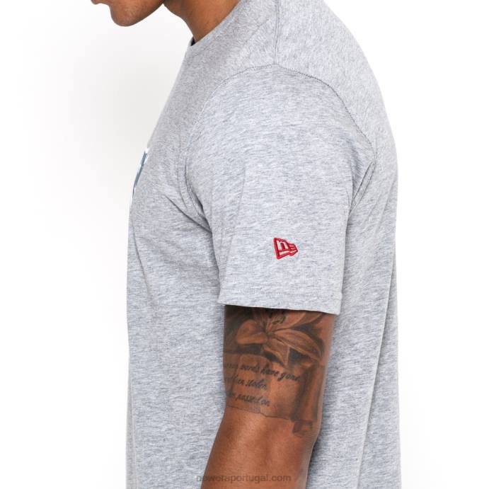 FFTN2881 New Era camiseta cinza logo nfl