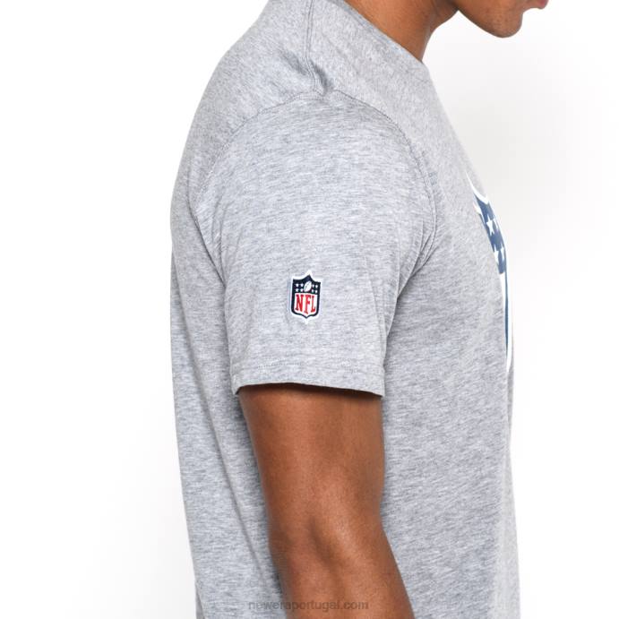 FFTN2881 New Era camiseta cinza logo nfl