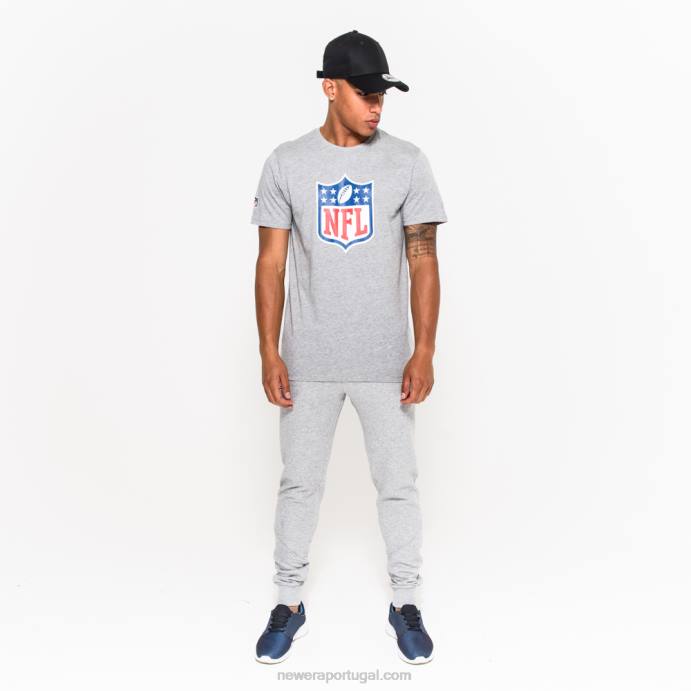 FFTN2881 New Era camiseta cinza logo nfl