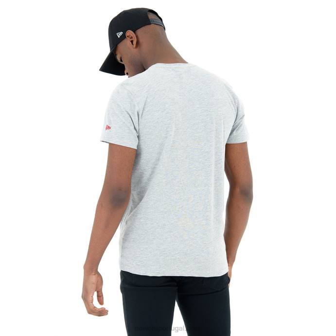 FFTN2882 New Era camiseta cinza miami heat heather