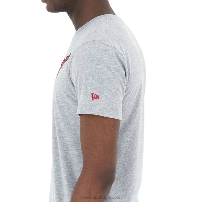 FFTN2882 New Era camiseta cinza miami heat heather