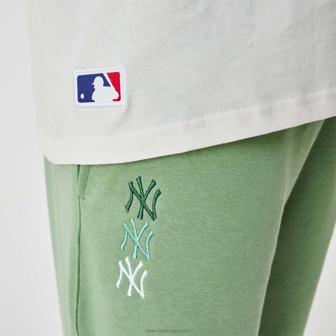 FFTN2885 New Era la dodgers mlb camiseta oversized branca com logo empilhado