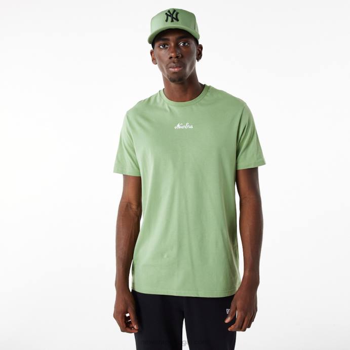 FFTN2892 New Era camiseta com roteiro verde essencial