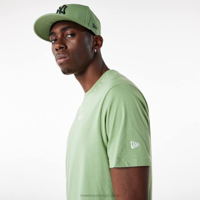 FFTN2892 New Era camiseta com roteiro verde essencial