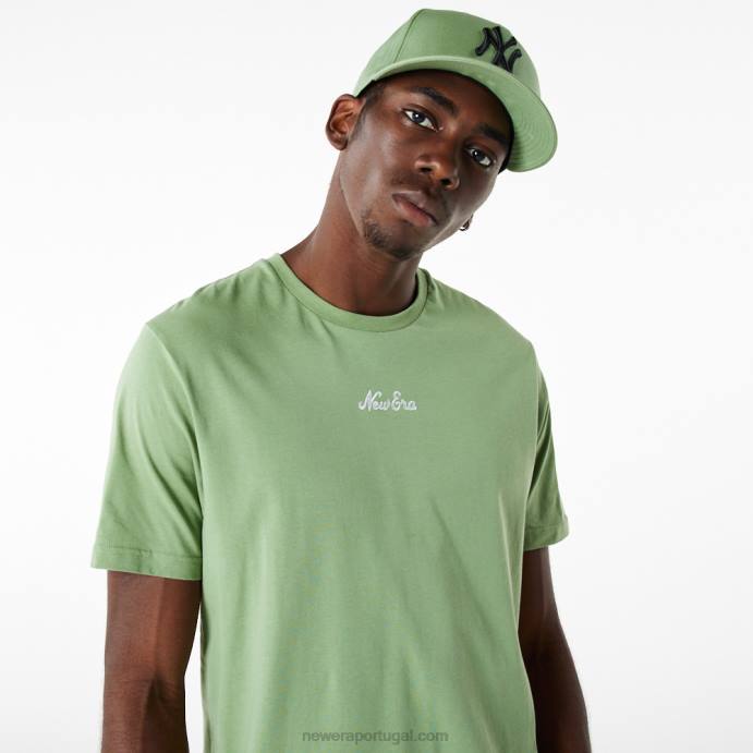 FFTN2892 New Era camiseta com roteiro verde essencial