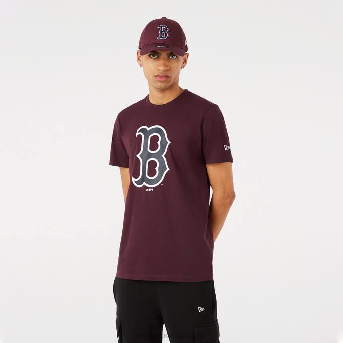 FFTN2895 New Era boton red sox camiseta marrom logo da equipe
